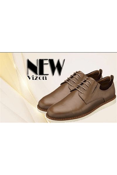 İriadam Ag4296 Mink Leather Large Size Men's Shoes