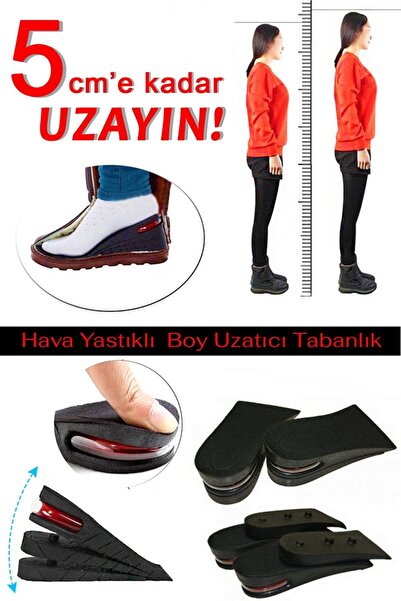 Neler Geldi Neler Hava Yastıklı Boy Uzatıcı Tabanlık 5 Cm Daha Fazla Boy Uzun...
