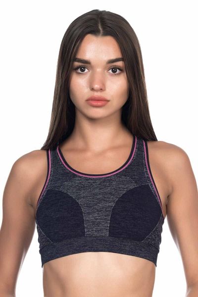 Emay Korse 4026 Model Navy Blue Double Bustier Bra Corset