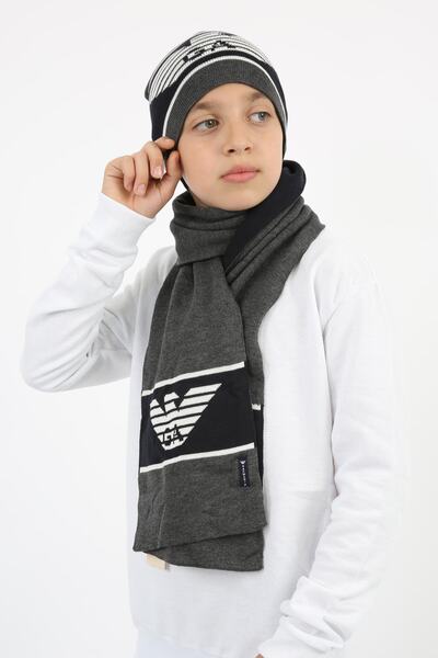 Everest Cotton Kids Scarf Beanie Set