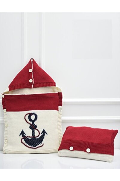 Nipperland Erkek Bebek Welsoft Koyun Yünü Triko Portbebe Kışlık Çapalı Kundak Battaniye Ve Yastık