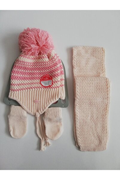 Kitti Baby Girl Scarf Beanie Gloves Triple Set K2150-05