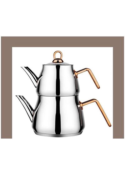 Amboss Oregon Large Size Copper Plated Steel Handle Teapot Set Ore-6329