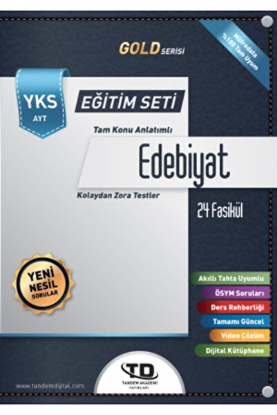 Tandem Yayınları Ayt Edebiyat Konu Anlatımlı Fasikül Eğitim Seti