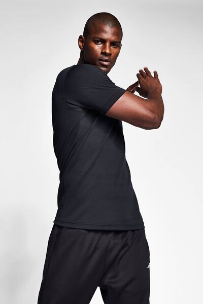 Lescon Tricou negru pentru bărbați 20s-1294-20b