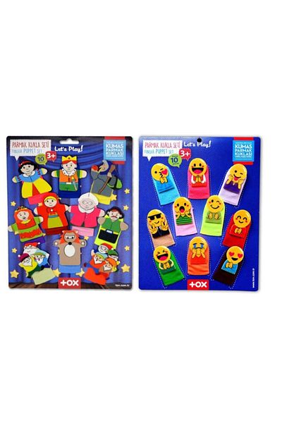 zzeydabutik 2 Set - 20 Pieces Tox Emojis and Fairy Tale Heroes Finger Puppet T225 T106