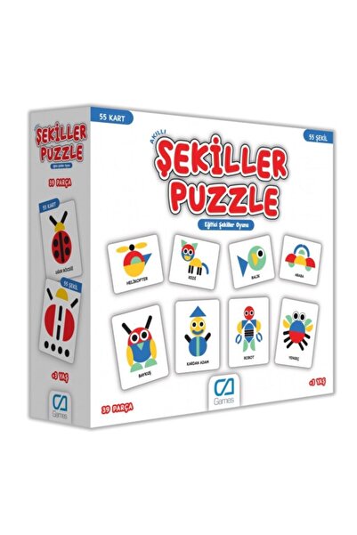CA Games Akıllı Şekiller Puzzle 55 Şekil Ca.5114