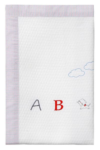 Miespiga Brand: soft baby blanket (100x150, alphabet red blue) category: feeding accessories