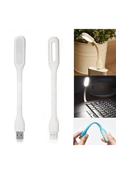 DogusDeco Beyaz Renk Taşınabilir Usb Led Işık Lamba Laptop Lambası Pc Işığı