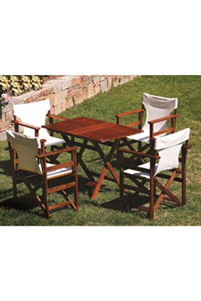 Genel Markalar Atina Katlanır Masa 60x100 - Dış Mekan Dikdörtgen Ahşap Bahçe,...