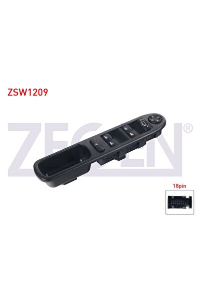 Genel Markalar Peugeot 207 Ayna Ayar Ve Cam Açma Anahtarı Çiftli 13 Pin Katla...