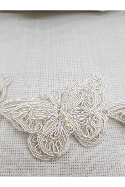 Esteks Dantel ve Tekstil Aksesuarları Incili Kelebek Dantel Şerit