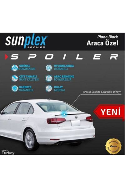 SUNPLEX Volkswagen Jetta Spoiler Anatomical Glossy Black After 2011