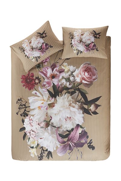 Colorpool Σετ παπλωματοθήκης Creamy Blossom Digital Printed Διπλό
