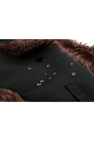 SYT Pilot Hat Winter Waterproof Hat with Fur Inside Gray