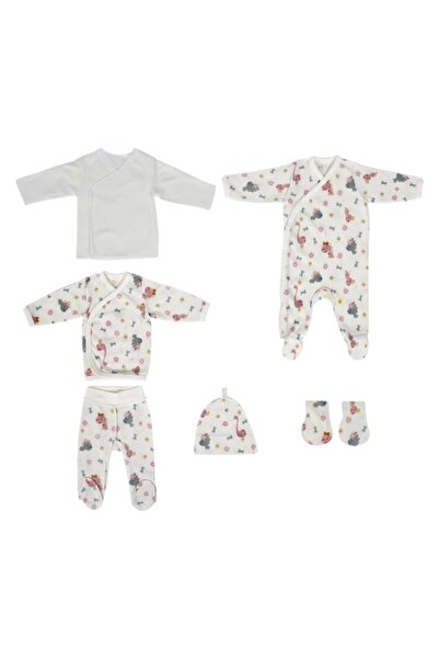 Sevi Bebe Prematüre 6 Lı Zıbın Seti Hastane Çıkışı Art-530 Dinazor