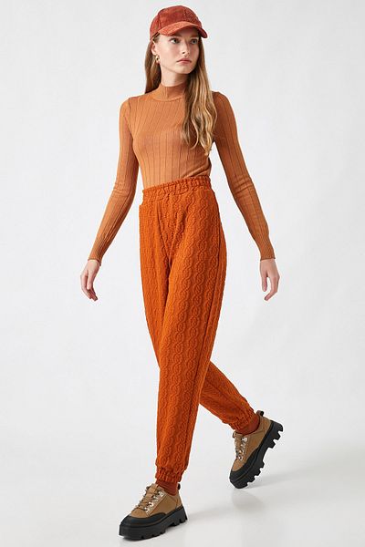 Koton Pantaloni de sport Tile pentru damă 2KAK43890EK