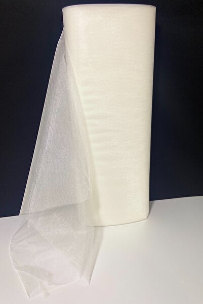 ZEYMERADE Krem Süsleme Tülü, Bohça Çeyiz Gelin Damat Söz Nişan Nikah Kapı Konvoy Valiz Hediye Süsü, 100x300cm