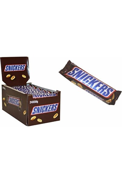 Snickers Bar Çikolata 50 Gr 24 Adet  Dahil