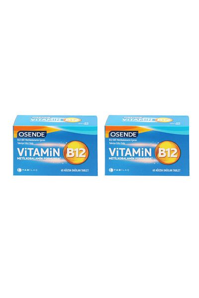 Osende 2 PiecesVitaminB12 - 60 Tablets Disperse in Mouth