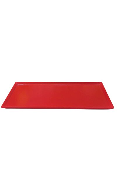 Evren 34*18cm Thermo Unbreakable Melamine Red Presentation Plate Baton