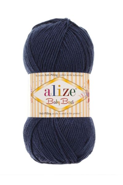 Alize (5 τεμάχια) Baby Best 58 Navy Blue Πλεκτά Νήματα Γιλέκο Ζακέτα Κασκόλ Πουλόβερ Νήματα Μποτάκια Bebe Ipi
