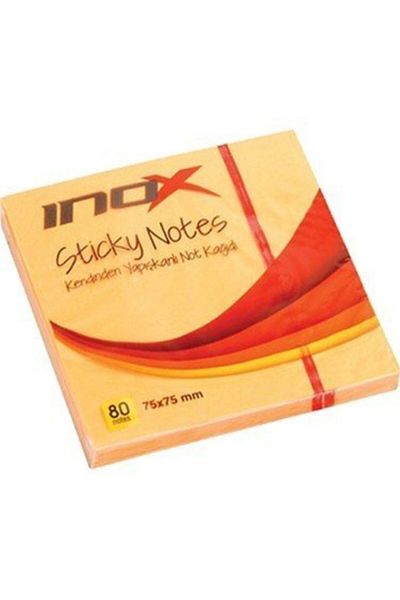 VİVA 2328 Inox 75x75 Adhesive Note Paper Highlighter Orange 80 Sheets