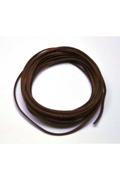 Bihızlı Suede Rope Dark Tan Color (5 Meters) Diameter: 3x1.5 Mm