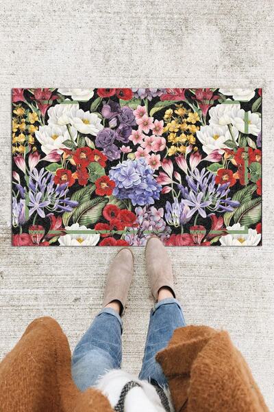 Monnhein Covoraș de ușă decorativ pentru exterior/interior/baie/bucătărie/dor...