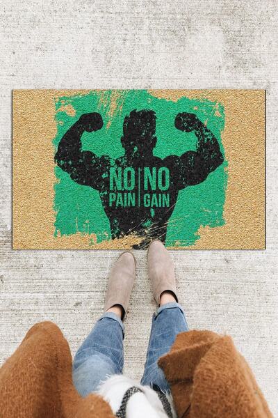 Monnhein No Pain No Gain Door Mat Decorative Door Mat Outdoor Mat Home Door Mat