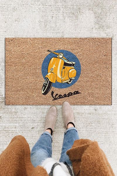 Monnhein Vespa Door Mat Decorative Outdoor/Household/Bathroom/Kitchen/Bedroom/Entry Door Mat