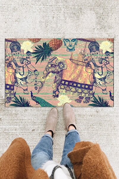 Buket Home Covoraș de ușă decorativ pentru exterior/interior/baie/bucătărie/d...