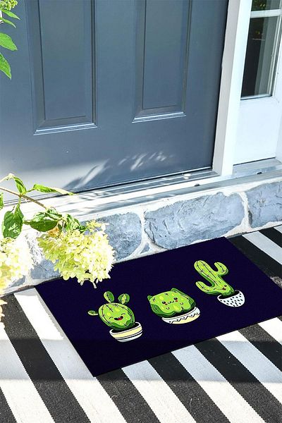 Monnhein Cactus Door Mat Decorative Outdoor/Home/Bathroom/Kitchen/Bedroom/Entryway Door Mat