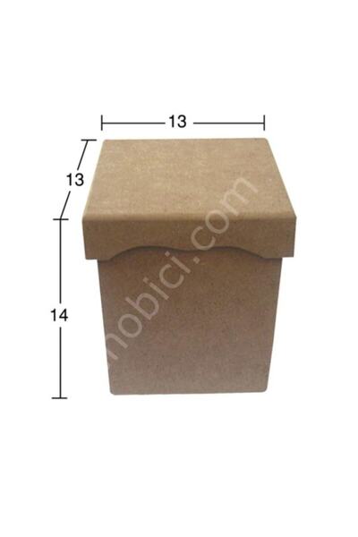 İstanbul Hobi صندوق خشبي متوسط الحجم بغطاء علوي (mdf) كائن Ku264