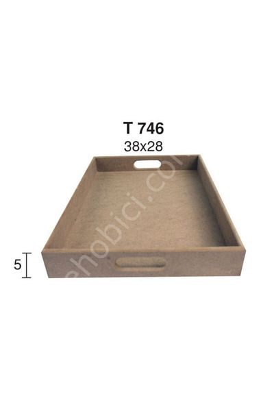İstanbul Hobi Tray Wooden (mdf) Object T746