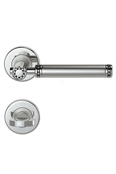 Condi Collection Condı 303t Satin Chrome - طقم باب ومرحاض مع شارة