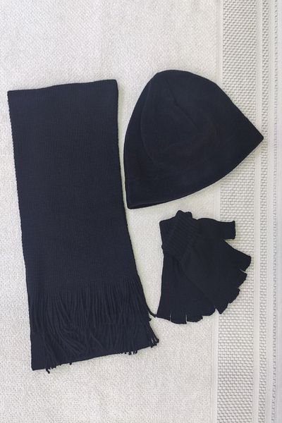 chulfa Ανδρικό Fleece Beanie+atk+διπλό σετ γάντια χειμερινού