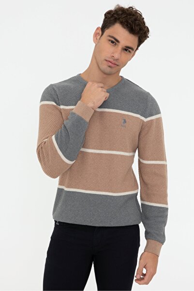 U.S. Polo Assn. Pulover maro pentru bărbați