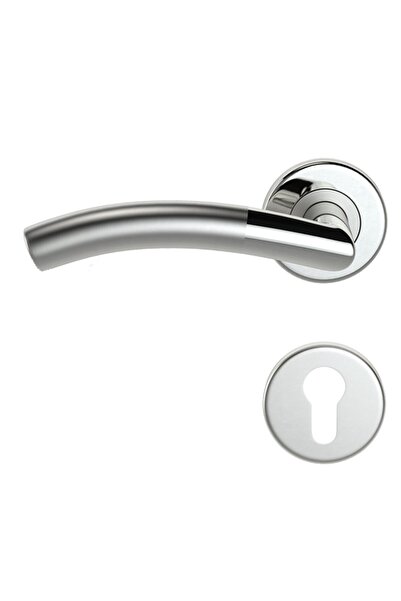 Condi Collection Condı 103e Saten Krom Rozetlı Kapı Kolu Saten Krom Rozetli Oda (tk)