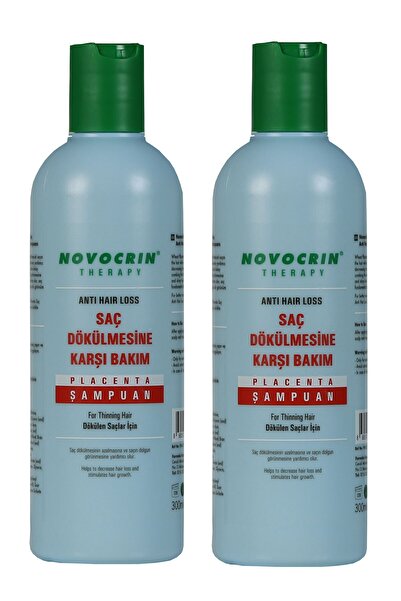 Novocrin Saç Dökülmesine Karşı Bakım Şampuanı 300 ml 2 Li Paket