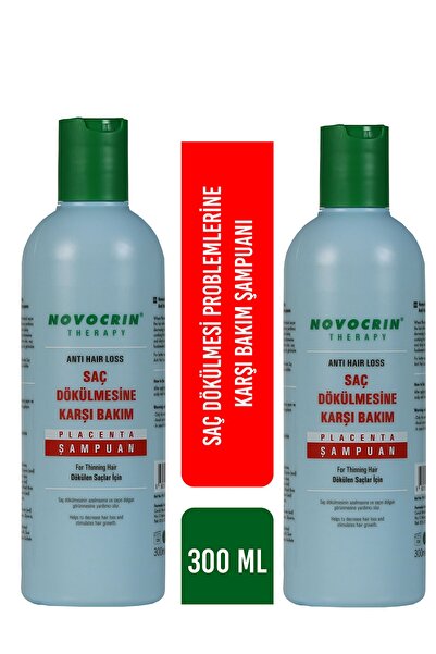 Novocrin Saç Dökülmesine Karşı Bakım Şampuanı 300 ml 2 Li Paket