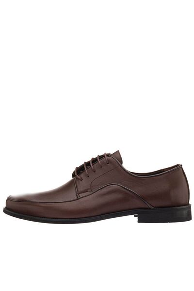 İriadam Nv2126 Bitter Brown Neolit Sole Large Size Men's Classic Shoes in Numbers 45,46,47,48,49,50