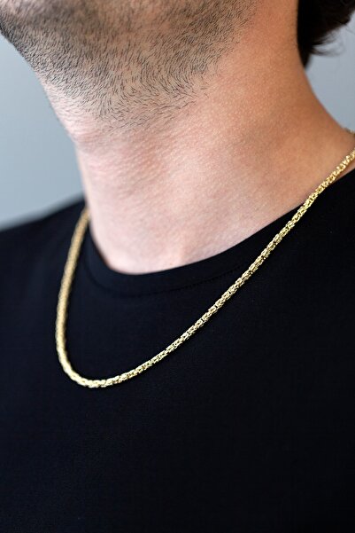 Uşaklıhafız kuyumculuk 14 Ayar Altın 55 Cm Kral Zincir Kolye