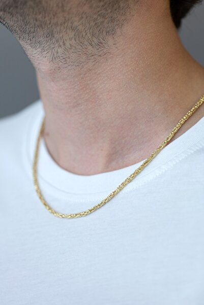 Uşaklıhafız kuyumculuk 14 Ayar Altın 55 Cm Kral Zincir Kolye