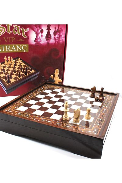 Star Oyun VIP Chess Walnut Small Size