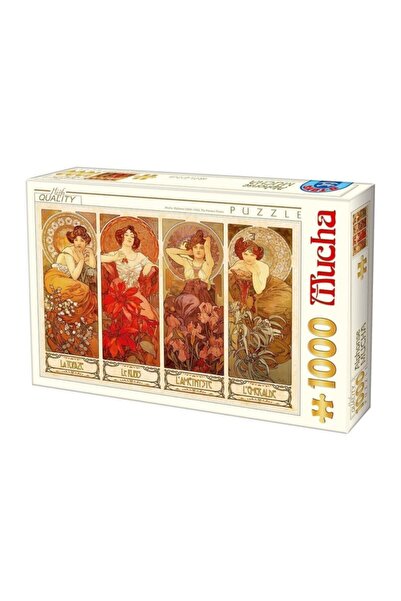 Genel Markalar The Precious Stones, Alphonse Mucha 1000 Pa