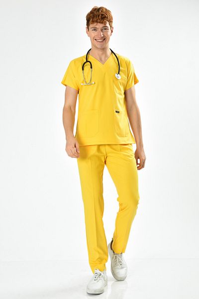 Owlet Medikal Σετ χειρουργικής φόρμας Lycra Yellow