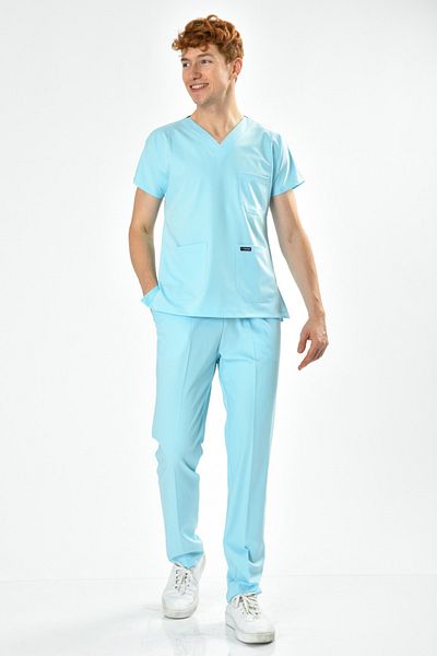 Owlet Medikal Set de uniforme chirurgicale Lycra Ice Blue