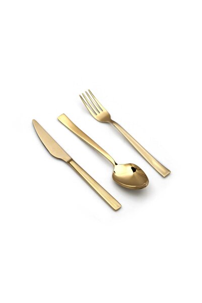 Genel Markalar Solıngen 84 Parça Löwe Gold Çatal Kaşık Bıçak Kepçe Seti