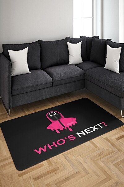 Arrosa Home Squid Game Figürlü Dijital Baskılı Halı